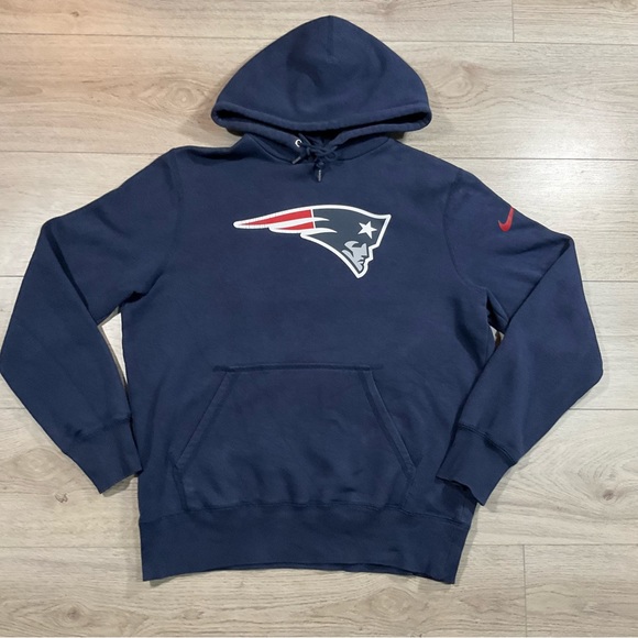 Navy Nike hoodie x  New England Patriots NFL Size Medium - Picture 2 of 4